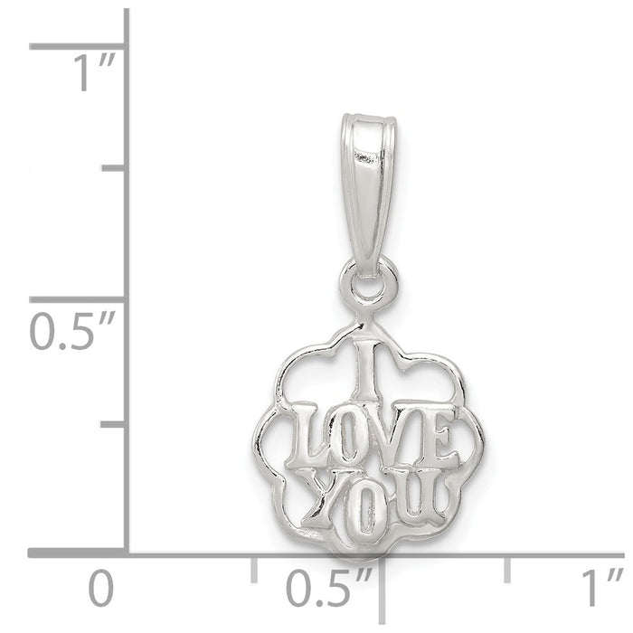 Million Charms 925 Sterling Silver I Love You Charm