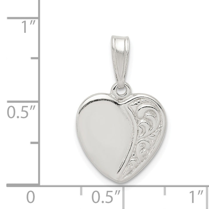 Million Charms 925 Sterling Silver Heart Pendant