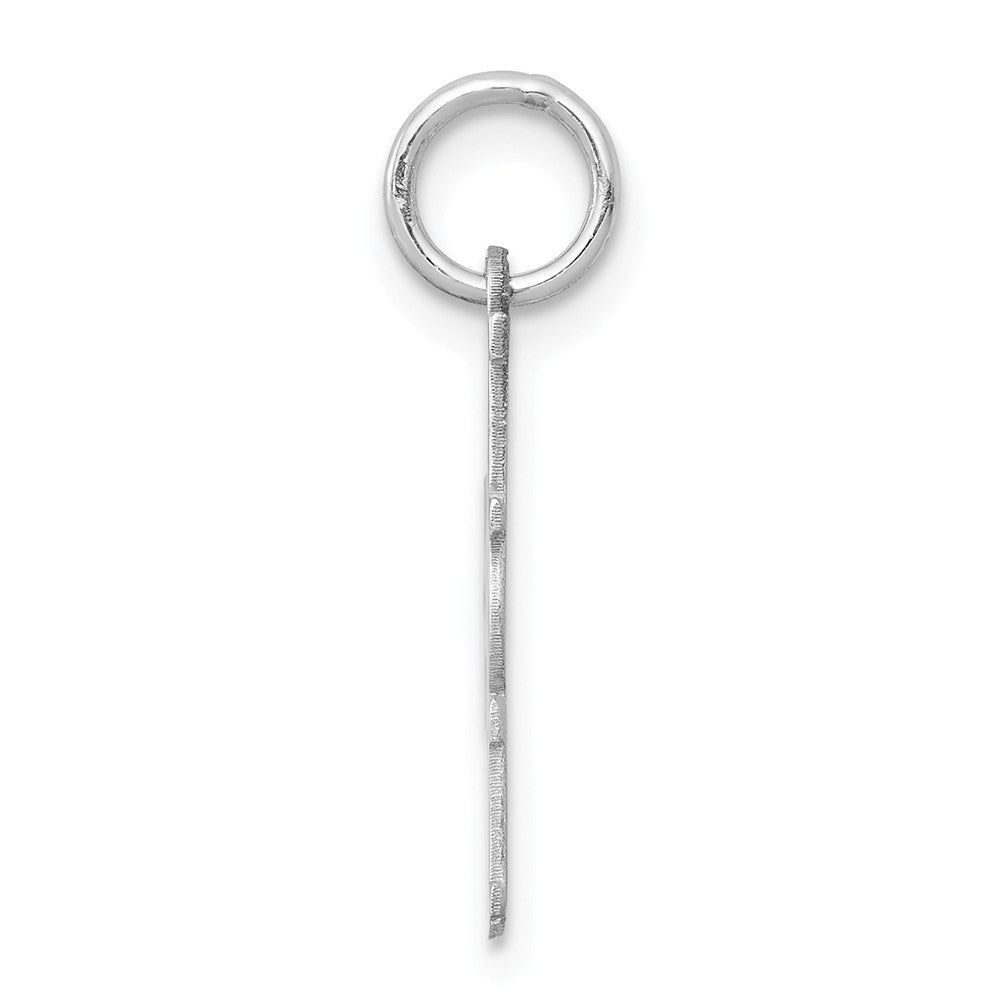 Million Charms 925 Sterling Silver Rhodium-Plated # 1 Mom Polished Charm