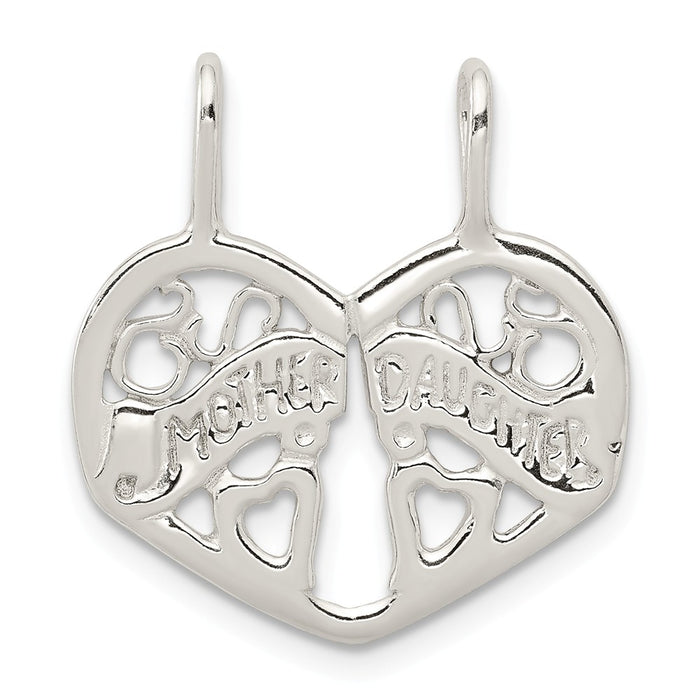 Million Charms 925 Sterling Silver Mother/Daughter Break Apart Charm