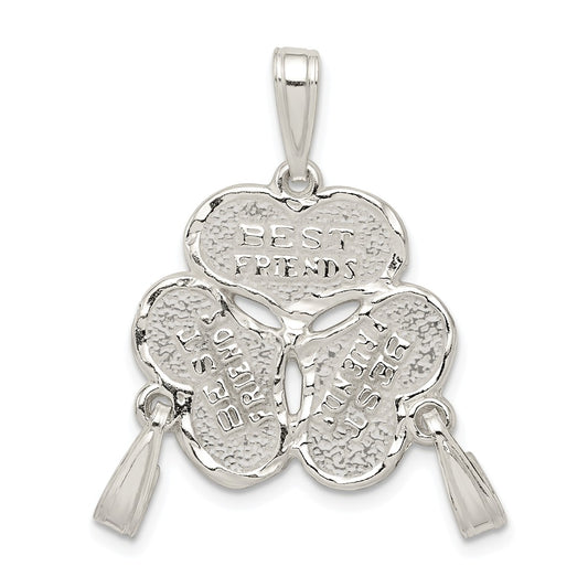 Million Charms 925 Sterling Silver 3-Piece Best Friends Charm