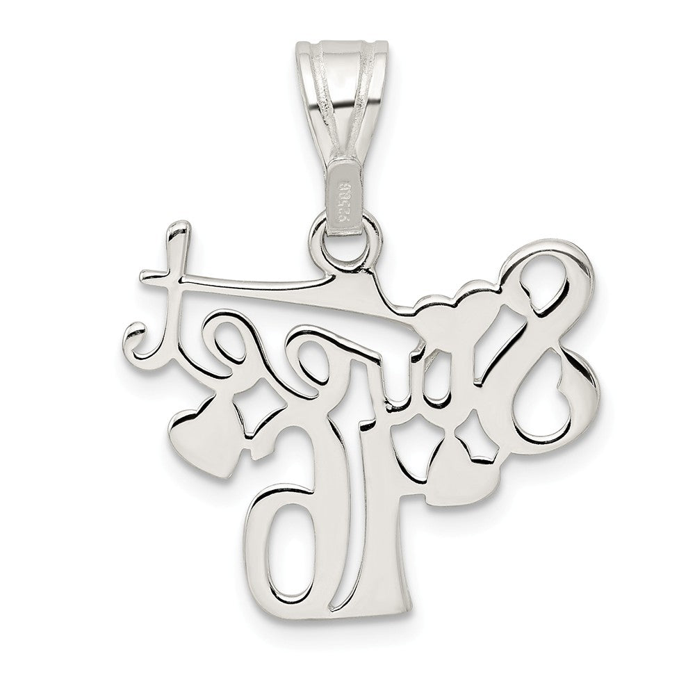 Million Charms 925 Sterling Silver Sweet 16 Birthday Pendant