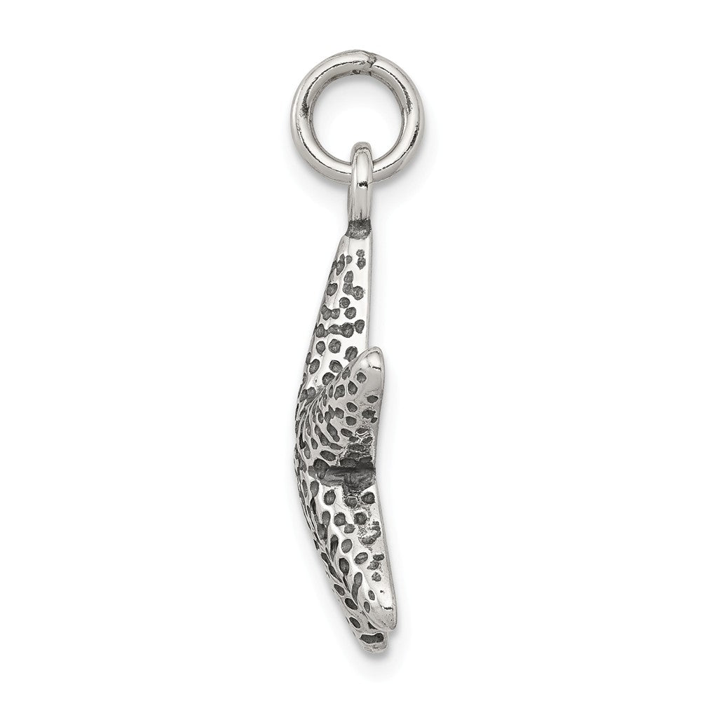 Million Charms 925 Sterling Silver Antiqued Nautical Starfish Charm