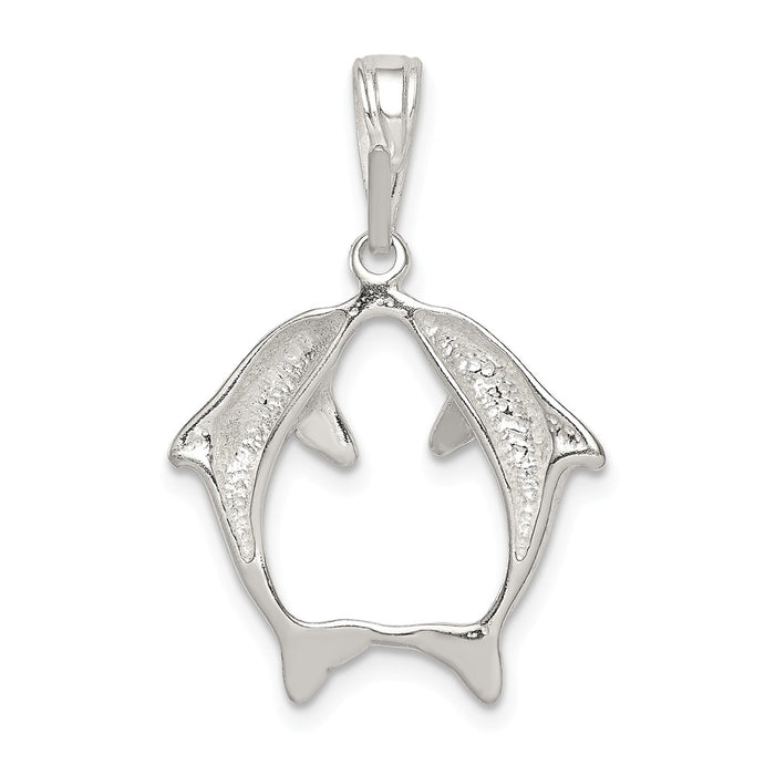 Million Charms 925 Sterling Silver Dolphin Pendant