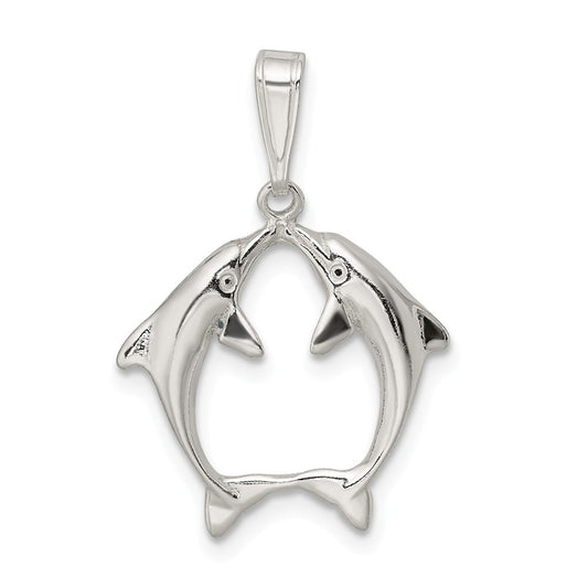 Million Charms 925 Sterling Silver Dolphin Pendant