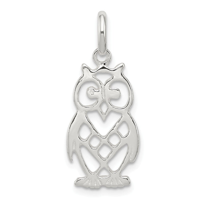 Million Charms 925 Sterling Silver Owl Charm