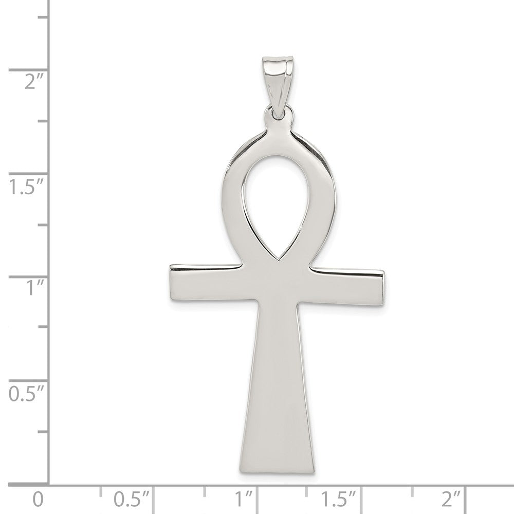 Million Charms 925 Sterling Silver Ankh Relgious Cross Pendant
