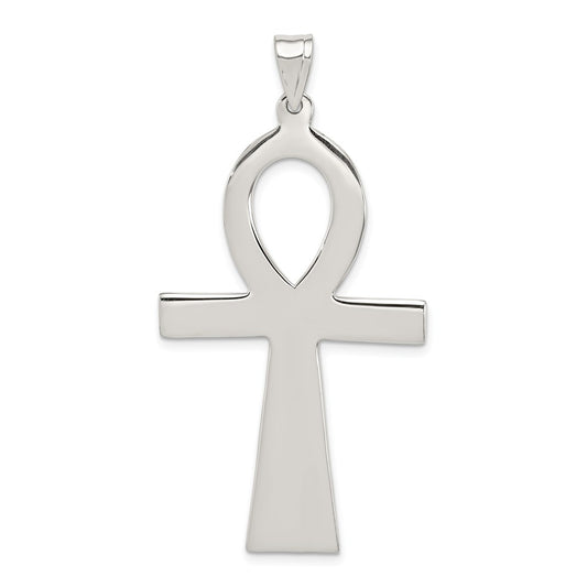 Million Charms 925 Sterling Silver Ankh Relgious Cross Pendant