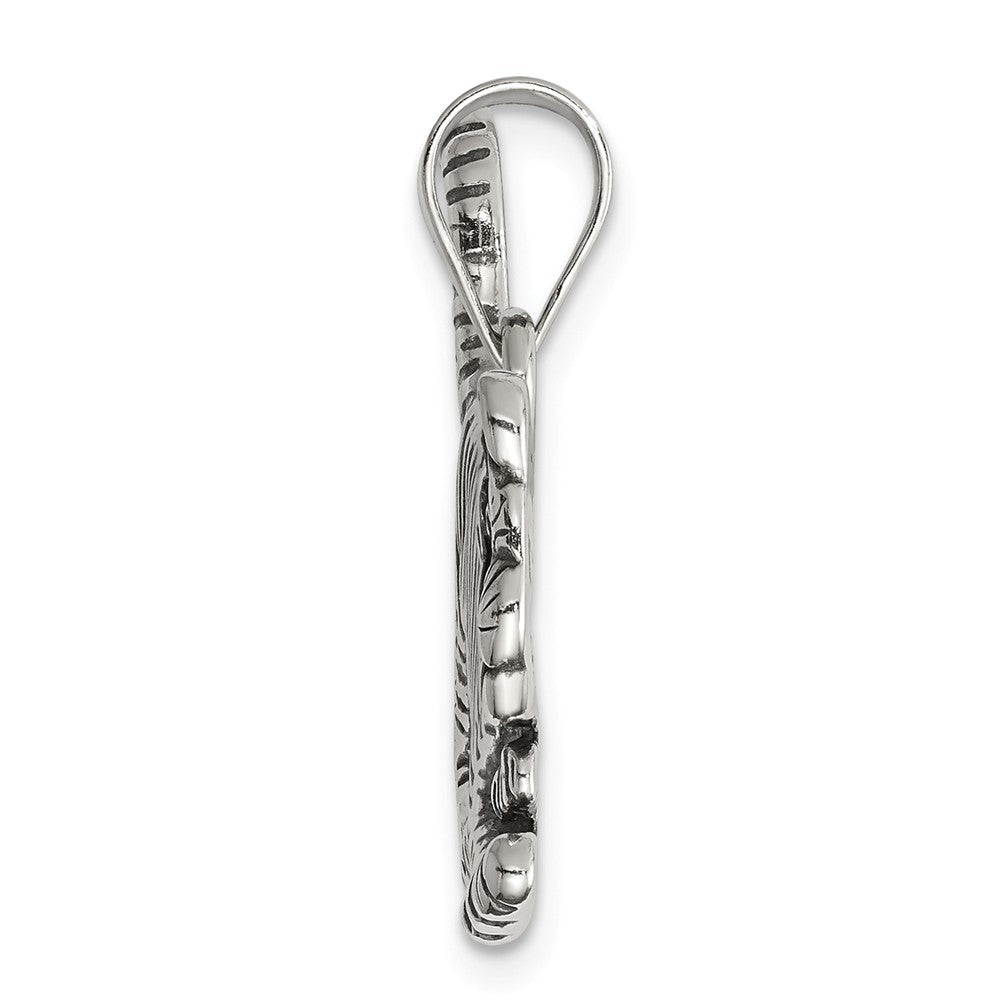 Million Charms 925 Sterling Silver Antiqued Tiger Charm