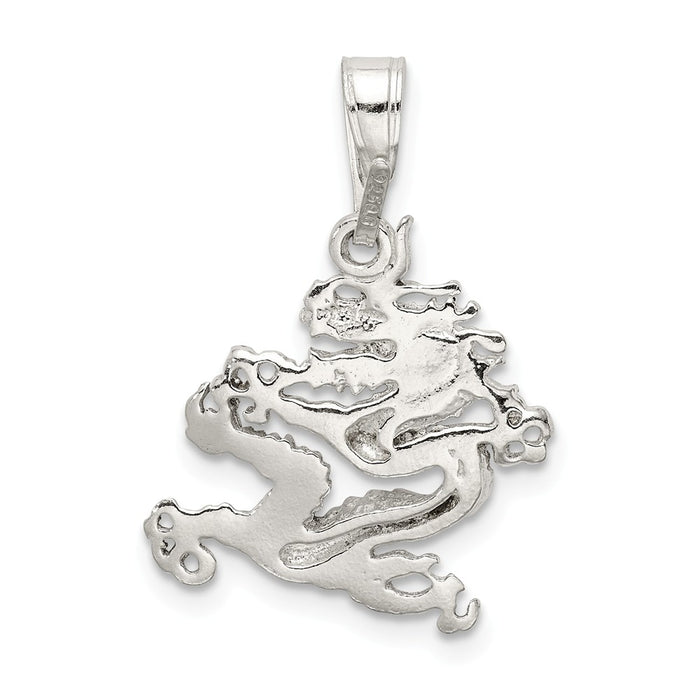 Million Charms 925 Sterling Silver Dragon Pendant