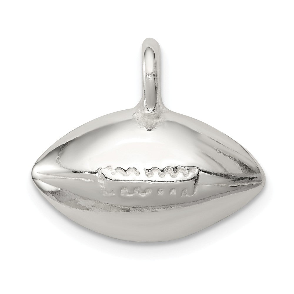 Million Charms 925 Sterling Silver Sports Football Pendant