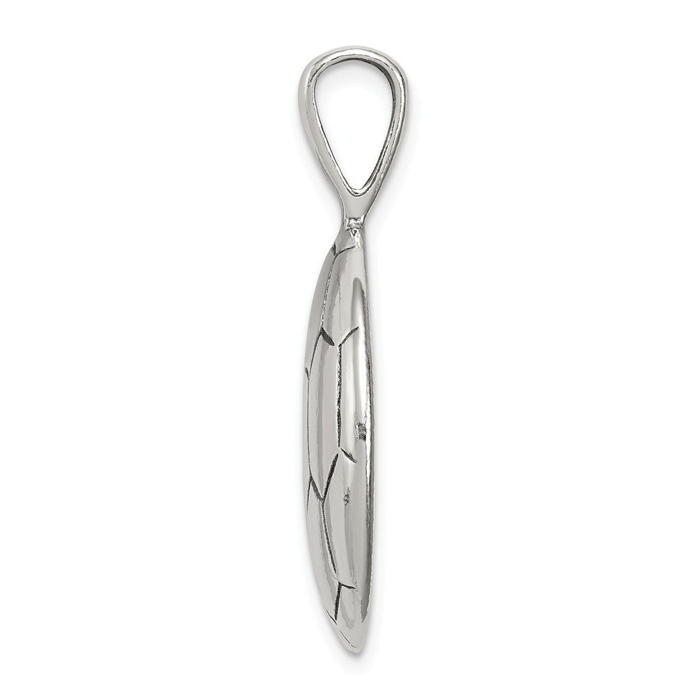 Million Charms 925 Sterling Silver Antiqued Sports Soccer Ball Pendant