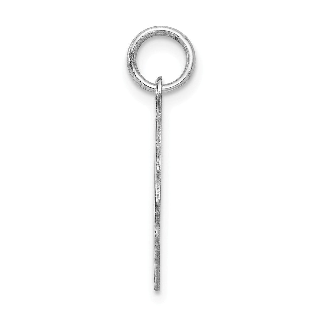 Million Charms 925 Sterling Silver Rhodium-Plated Brocaded Alphabet Letter Initial G Charm