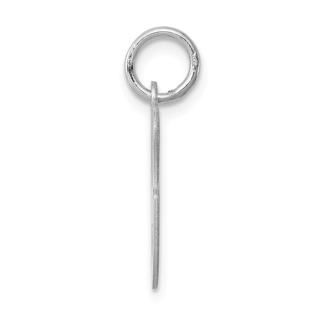 Million Charms 925 Sterling Silver Rhodium-Plated Stamped Alphabet Letter Initial G Charm