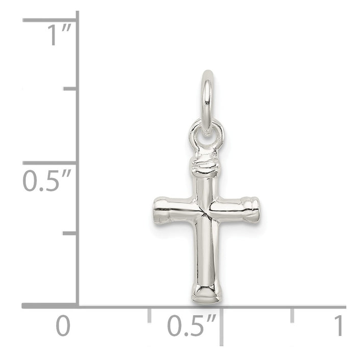 Million Charms 925 Sterling Silver Reversible Relgious Cross Charm