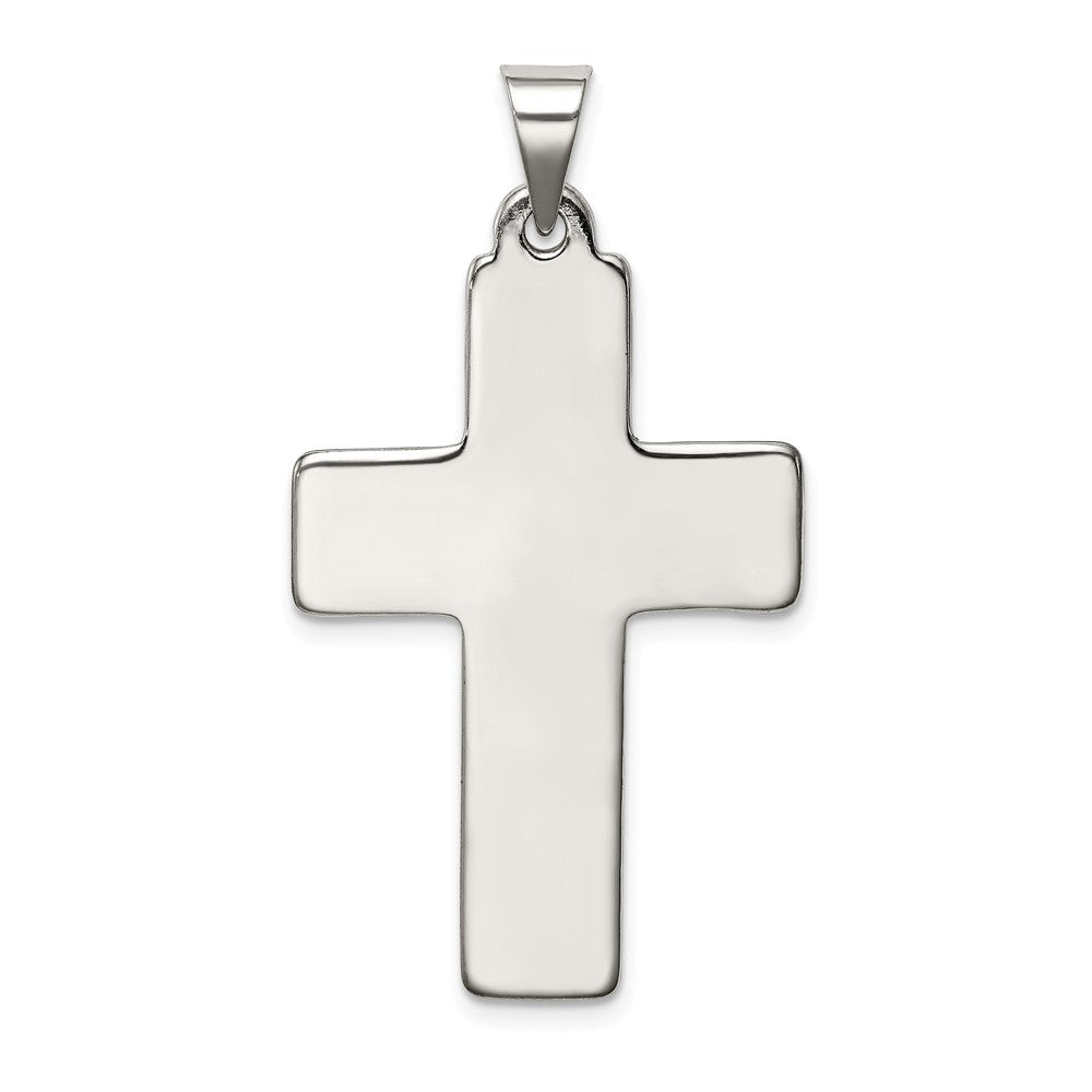 Million Charms 925 Sterling Silver Antiqued Jesus Is Lord Relgious Cross Pendant