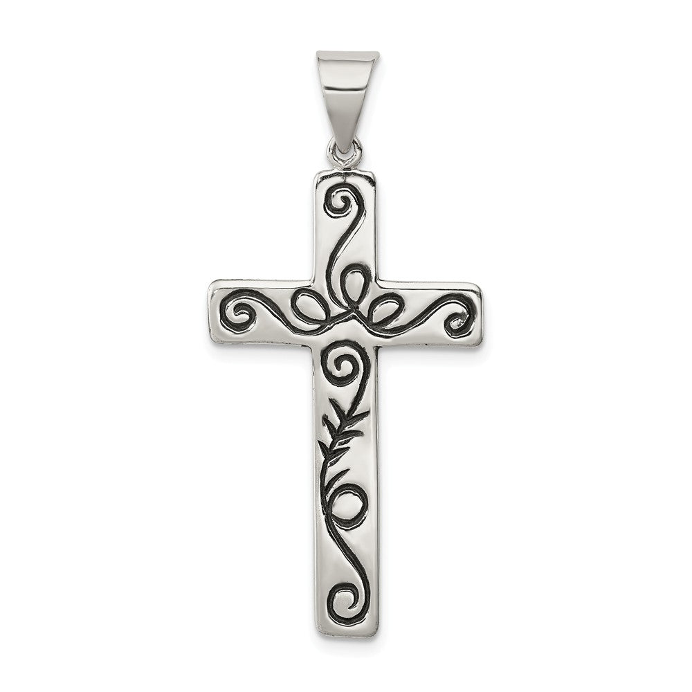 Million Charms 925 Sterling Silver Latin Relgious Cross Pendant