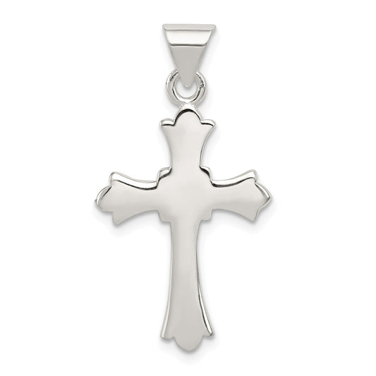 Million Charms 925 Sterling Silver Fleur De Lis Relgious Cross Pendant