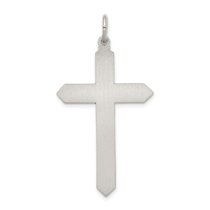 Million Charms 925 Sterling Silver May Birthday Month Colored Stone Relgious Cross Pendant