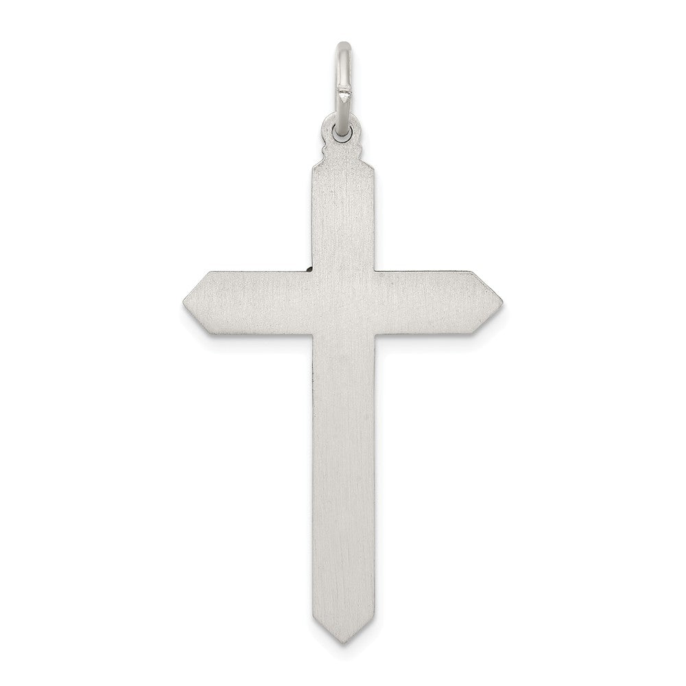 Million Charms 925 Sterling Silver November Birthday Month Colored Stone Relgious Cross Pendant