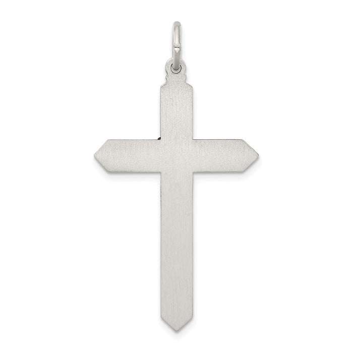 Million Charms 925 Sterling Silver November Birthday Month Colored Stone Relgious Cross Pendant
