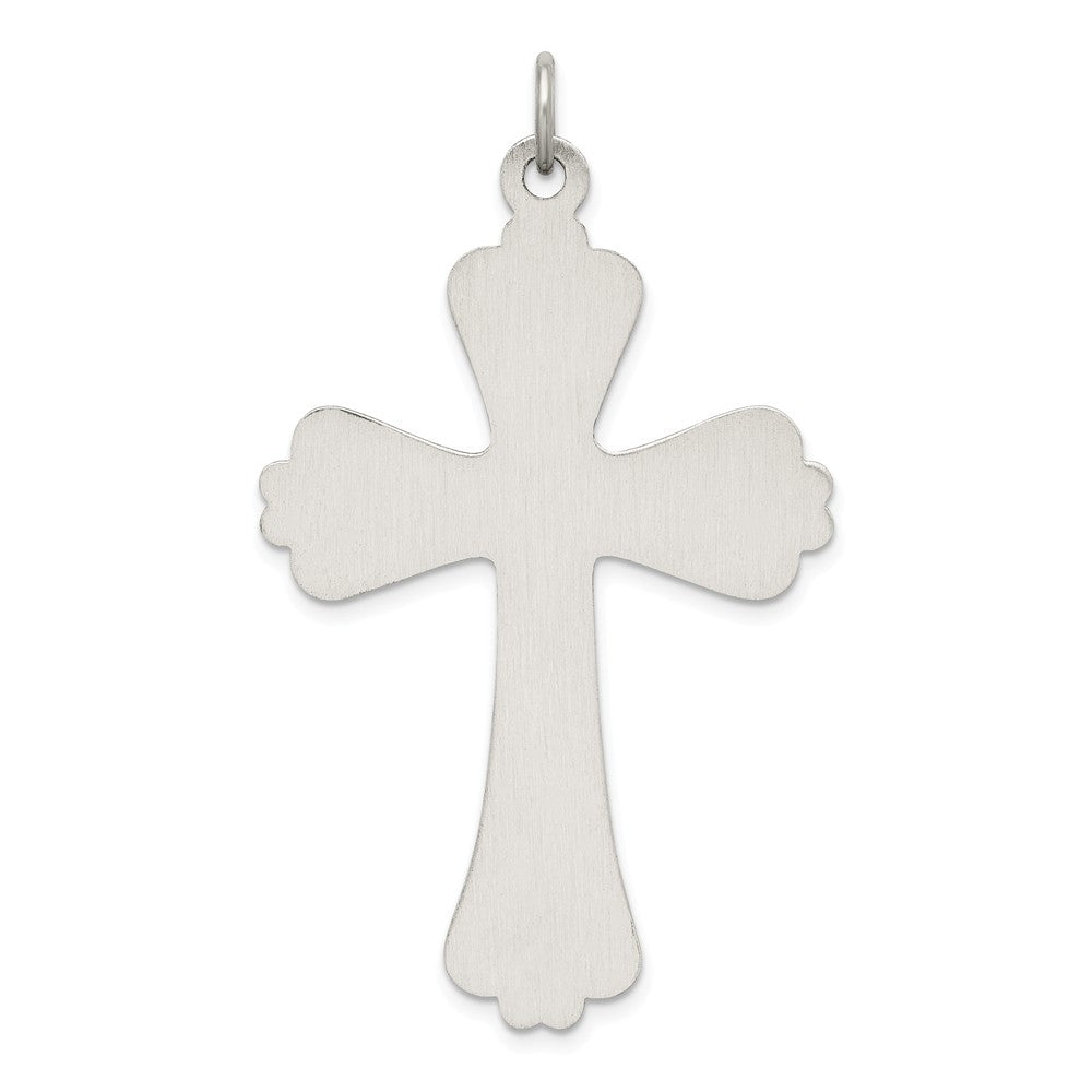 Million Charms 925 Sterling Silver Antiqued Relgious Cross Charm