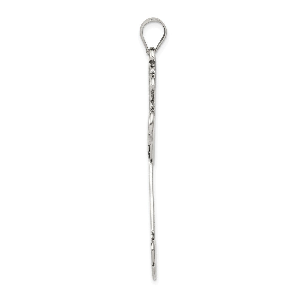 Million Charms 925 Sterling Silver Antiqued Relgious Cross Pendant