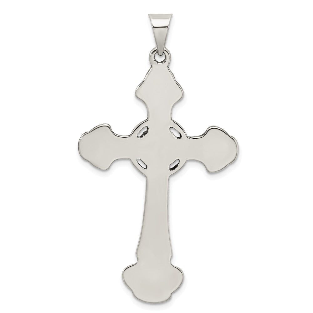 Million Charms 925 Sterling Silver Antiqued Relgious Cross Pendant