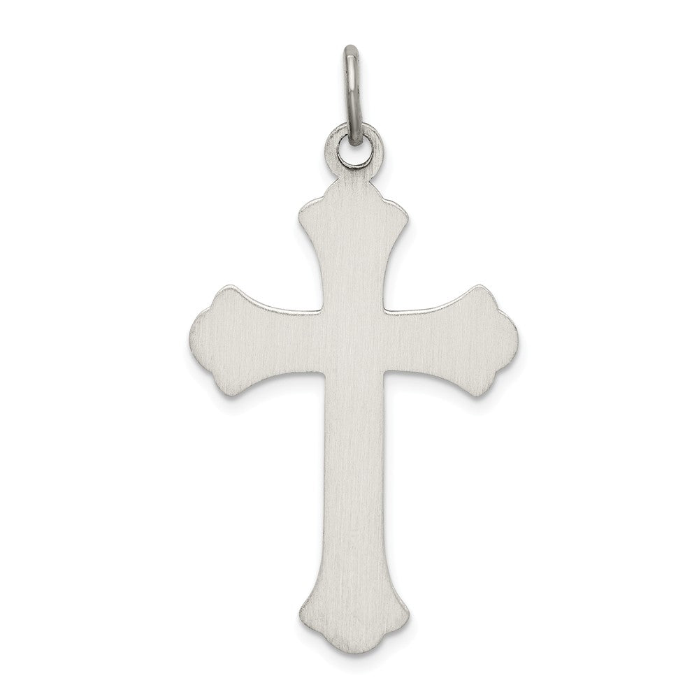 Million Charms 925 Sterling Silver Antiqued Relgious Cross Pendant