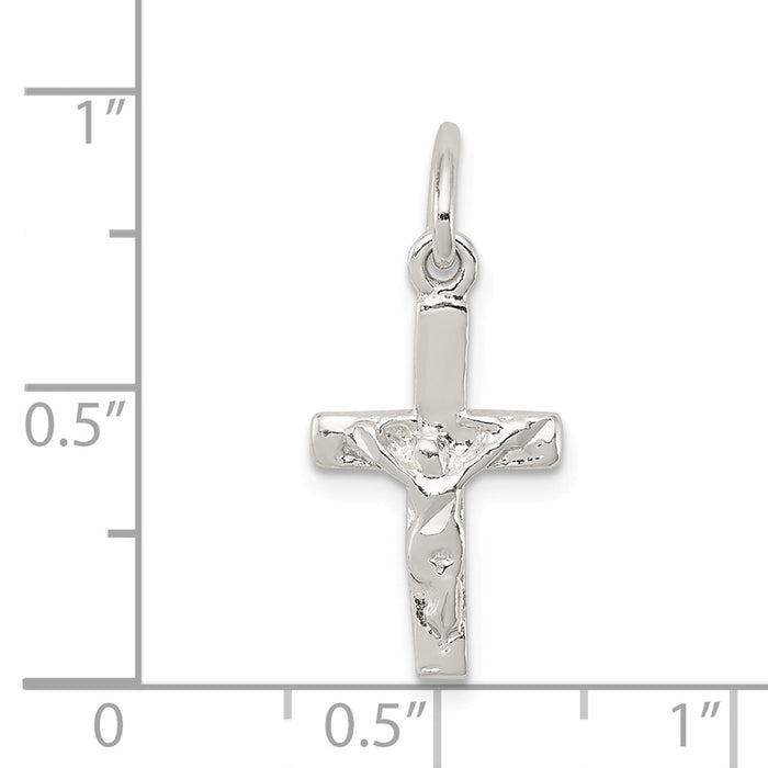 Million Charms 925 Sterling Silver Small Relgious Crucifix Charm