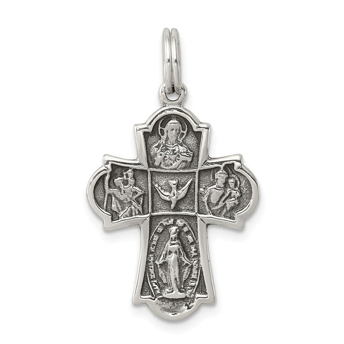 Million Charms 925 Sterling Silver Relgious Cross Charm