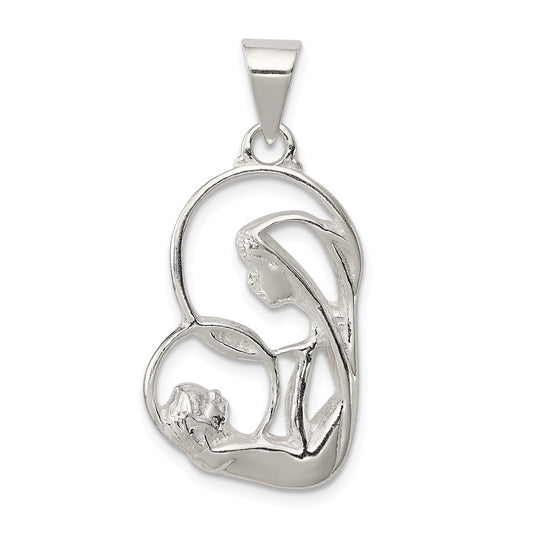 Million Charms 925 Sterling Silver Blessed Mary & Child Jesus Charm