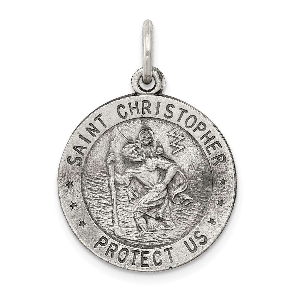 Million Charms 925 Sterling Silver St.Christopher Us Army Medal