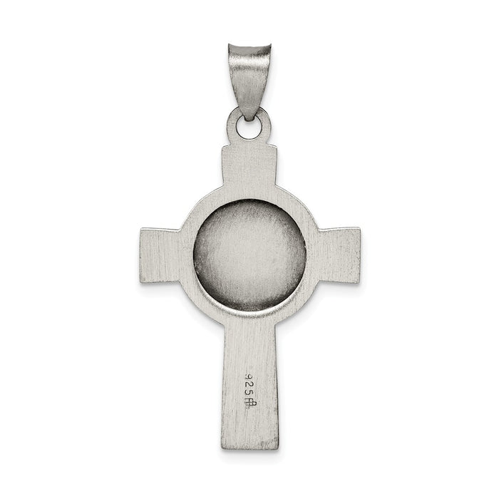 Million Charms 925 Sterling Silver Us Coast Guard Relgious Cross Pendant