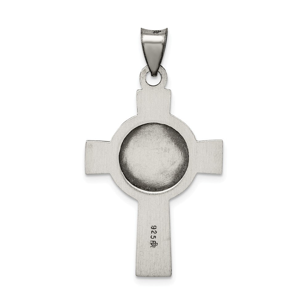 Million Charms 925 Sterling Silver Us Navy Relgious Cross Pendant