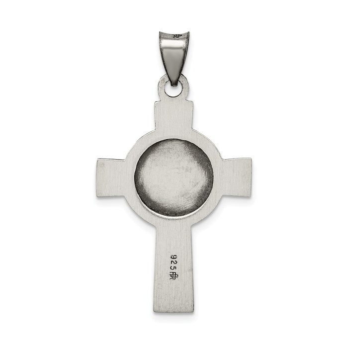 Million Charms 925 Sterling Silver Us Navy Relgious Cross Pendant