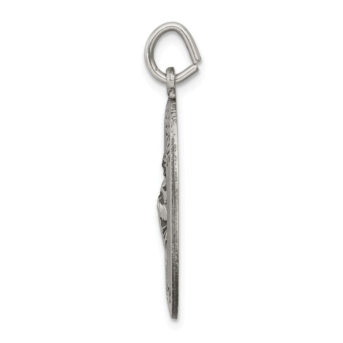 Million Charms 925 Sterling Silver Religious Saint Jude Thaddeus Medal