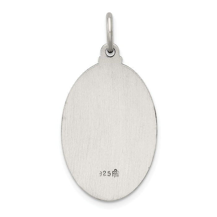 Million Charms 925 Sterling Silver Antiqued Religious Saint Joseph Medal