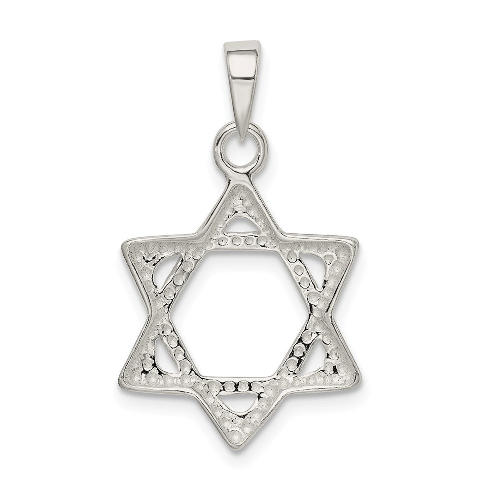 Million Charms 925 Sterling Silver Religious Jewish Star Of David Pendant