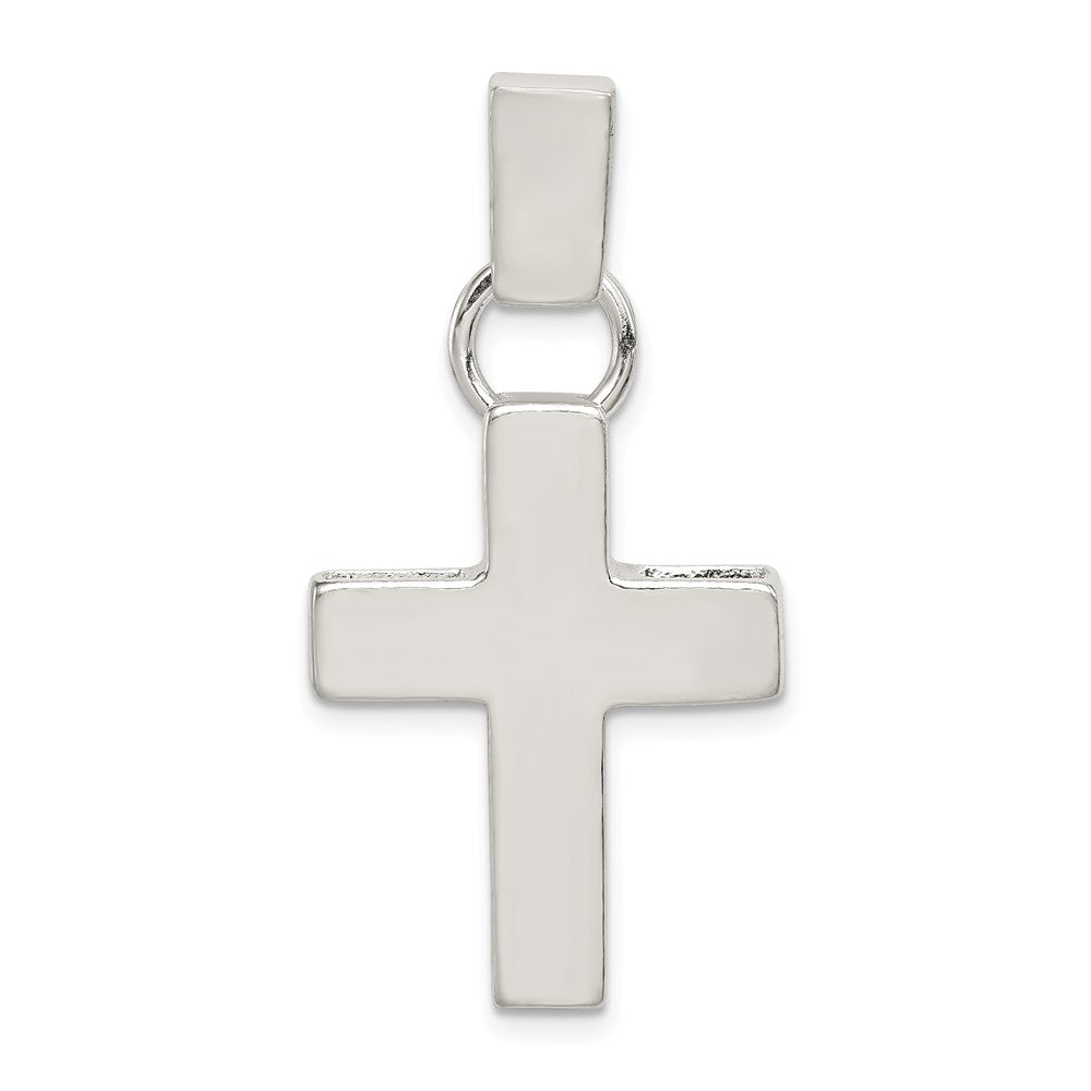 Million Charms 925 Sterling Silver Hammered Latin Relgious Cross Pendant