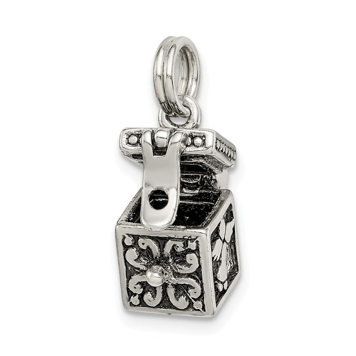 Million Charms 925 Sterling Silver Angel Prayer Box Charm