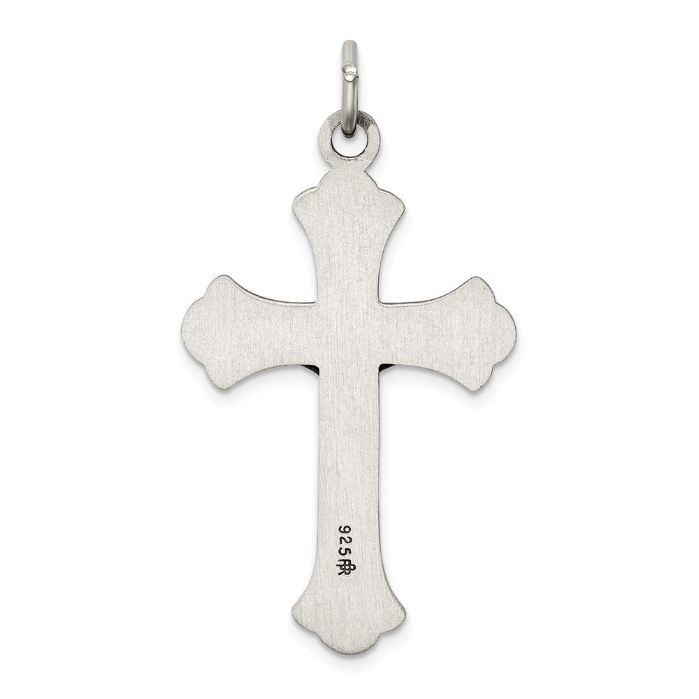 Million Charms 925 Sterling Silver Antiqued Inri Relgious Crucifix Pendant