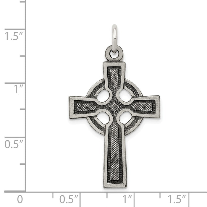 Million Charms 925 Sterling Silver Celtic Relgious Cross Charm