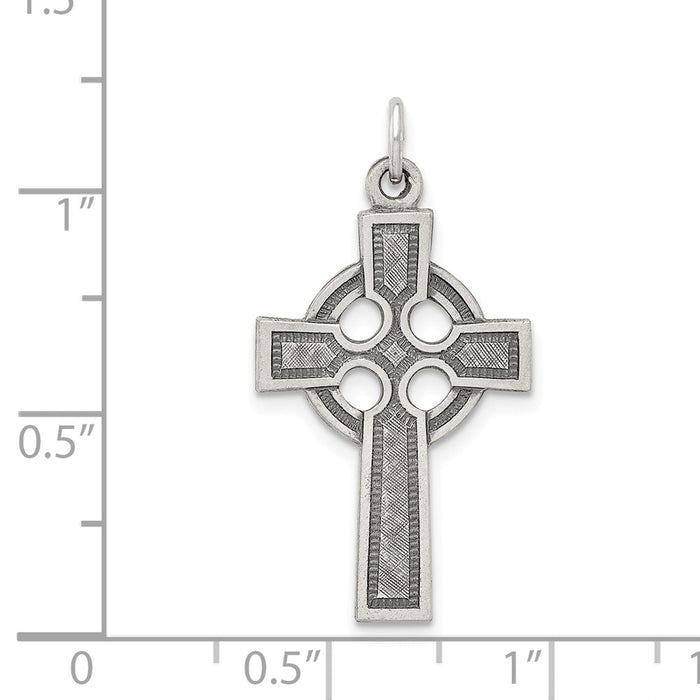 Million Charms 925 Sterling Silver Celtic Relgious Cross Charm