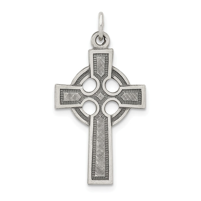 Million Charms 925 Sterling Silver Celtic Relgious Cross Charm