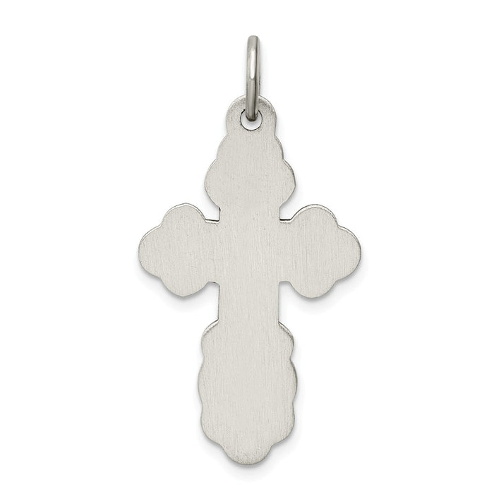 Million Charms 925 Sterling Silver Eastern Orthodox Relgious Cross Charm