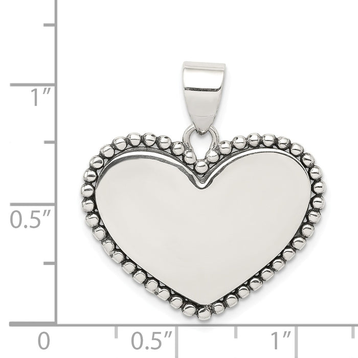 Million Charms 925 Sterling Silver Heart Pendant