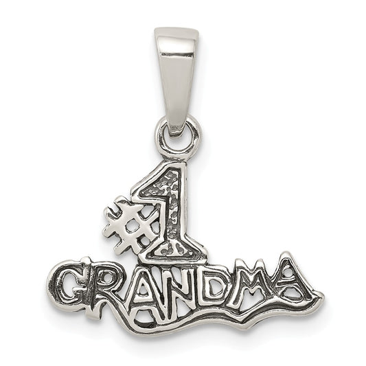 Million Charms 925 Sterling Silver #1 Grandma Pendant