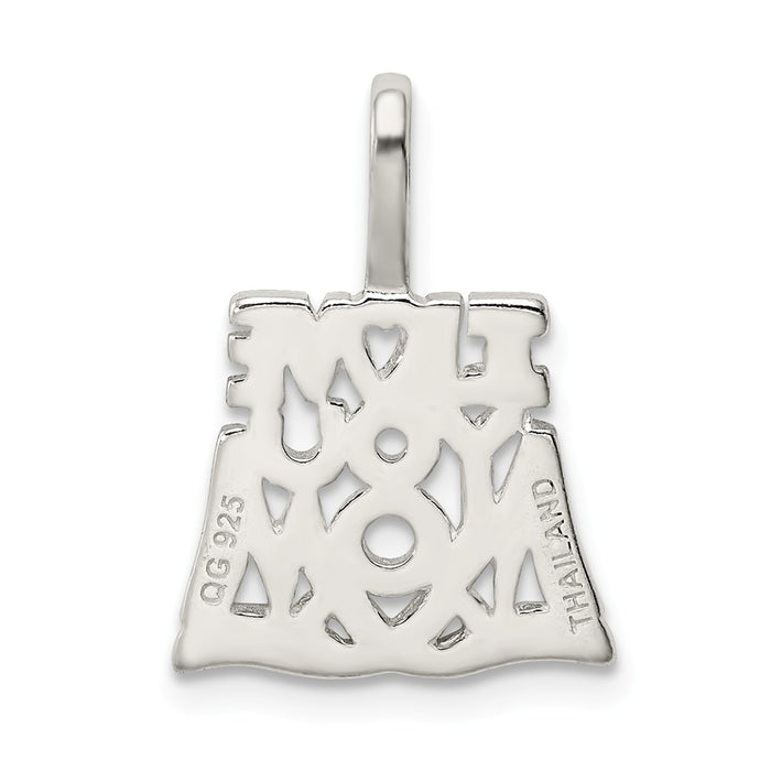 Million Charms 925 Sterling Silver I Love You Mom Pendant