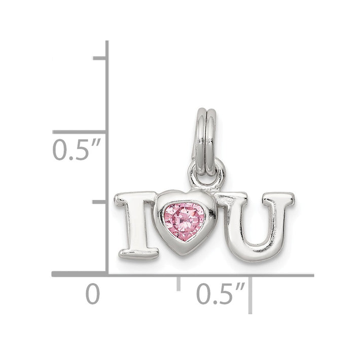 Million Charms 925 Sterling Silver I Love You Charm